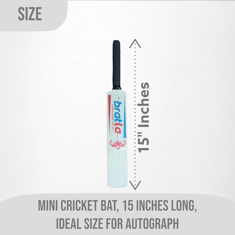 Bratla Autograph Signature Mini Cricket Bat, Capturing Memorable Signs with Mini Cricket Bat (15 Inches) - Image 5